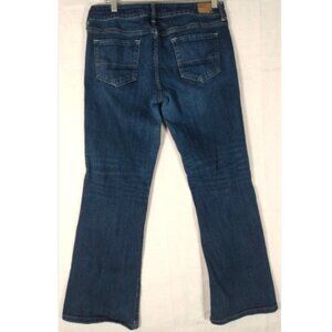 American Eagle Favorite Boyfriend Jeans Women's 22 Stretch  Boot Cut Blue Denim